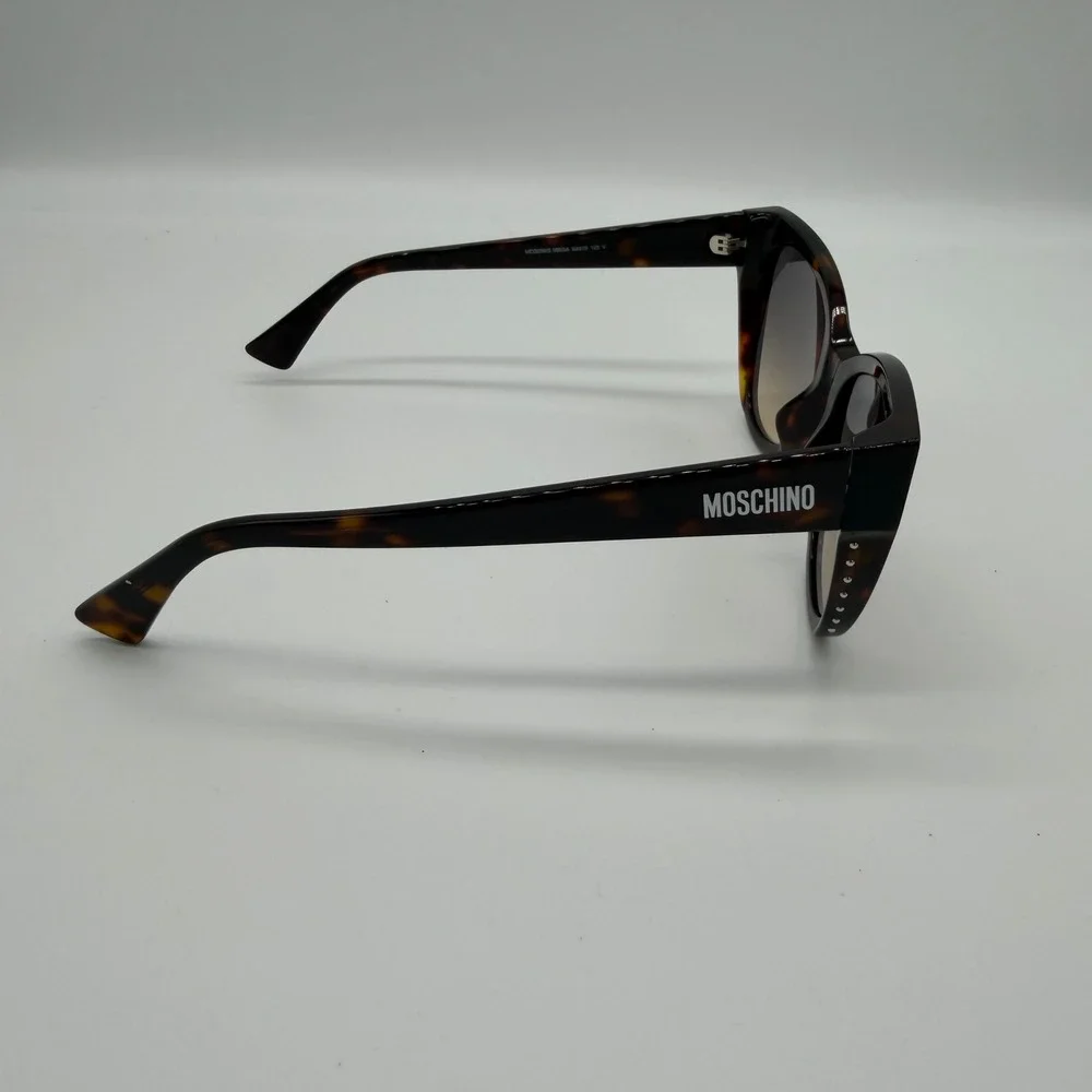 Moschino Cat Eye Sunglasses Dark Havana Tortoise MOS056/S 086GA NWOT